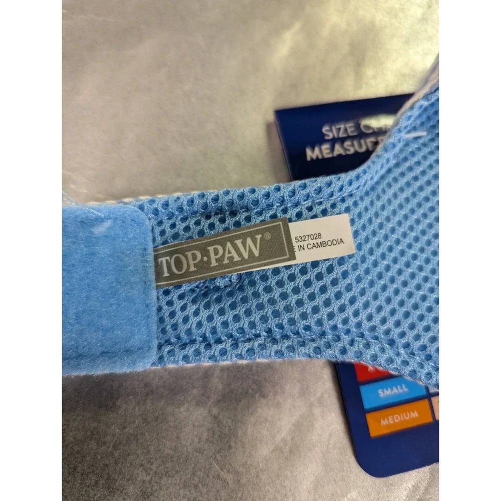 Top‎ Paw XX-SMALL fashion comfort vest harness blue stripe NWT